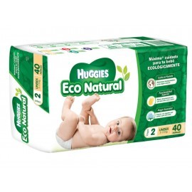 Pañales Huggies Eco Natural Etapa 2 unisex...