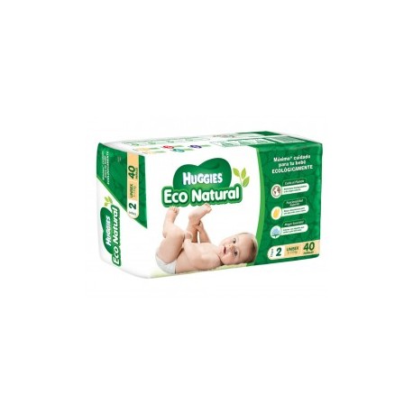Pañales Huggies Eco Natural Etapa 2 unisex...