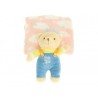 Cobija y peluche Baby Mink Amigos rosa