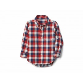 Camisa a cuadros Gap de algodón para niña