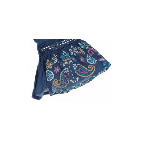 Blusa lisa Beautees de algodón para niña