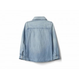 Blusa lisa Gap de mezclilla para niña