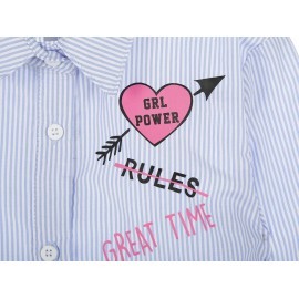 Blusa a rayas Sexy Jeans de algodón para niña