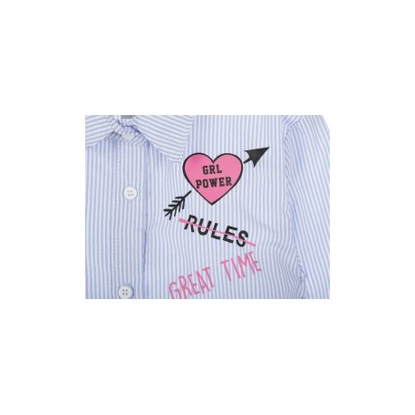 Blusa a rayas Sexy Jeans de algodón para niña