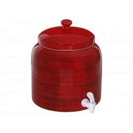 Éxito Porta Garrafón de Cerámica Rojo