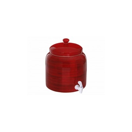 Éxito Porta Garrafón de Cerámica Rojo