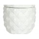 Figura decorativa piña Haus Deko blanco