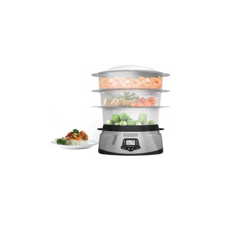 Black Decker Vaporera Gris Acero