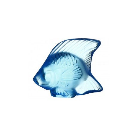 Lalique Cachet Poisson Azul Claro