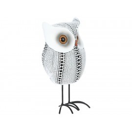 Figura decorativa búho Haus Deko blanco
