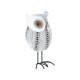 Figura decorativa búho Haus Deko blanco