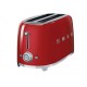 Smeg TSF02RDUS Tostador 4 Rebanadas