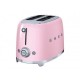 Smeg TSF02PKUS Tostador 4 Rebanadas Rosa
